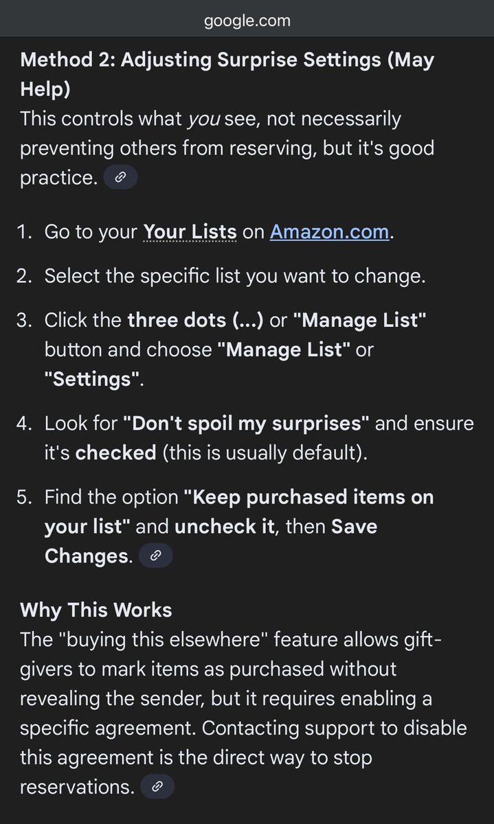 mezzopwr's tweet photo. For anyone who needs to turn off the reserve feature on their wishlists……#TheMoreYouKnow https://t.co/sA1247yZHx