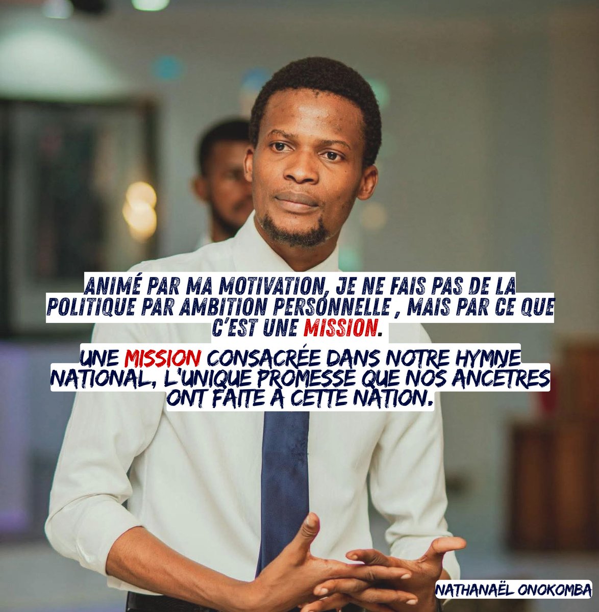 "Notre hymne national, l'unique promesse que nos ancêtres ont faîtes à cette nation"