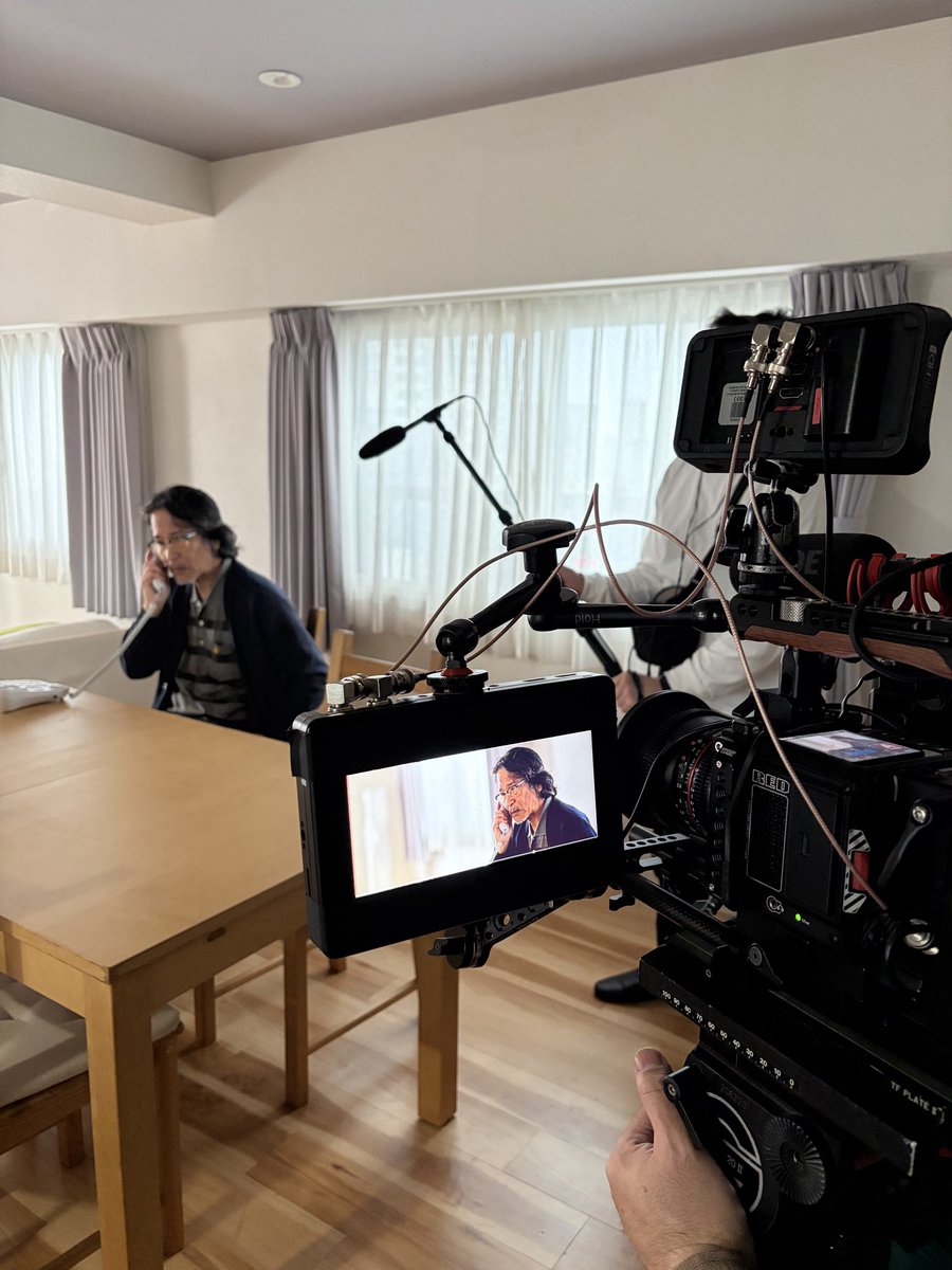 kurodane's tweet photo. 次作の中編映画、今日クランクインしました😄1日があっという間だった。。。安定のヘトヘト🤲 https://t.co/ZbYaQBBl0O