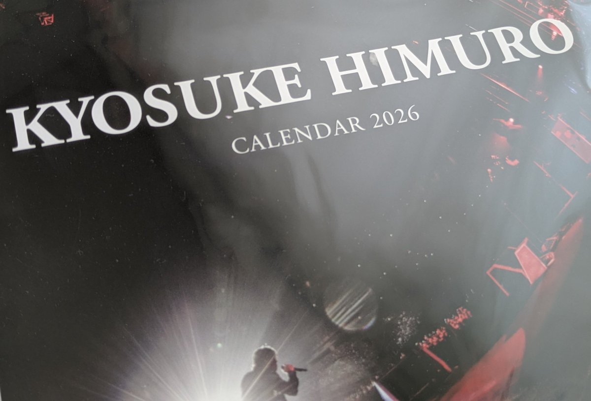 氷室京介　カレンダー 来年の氷室京介カレンダー💞 フィギュア付き🥰