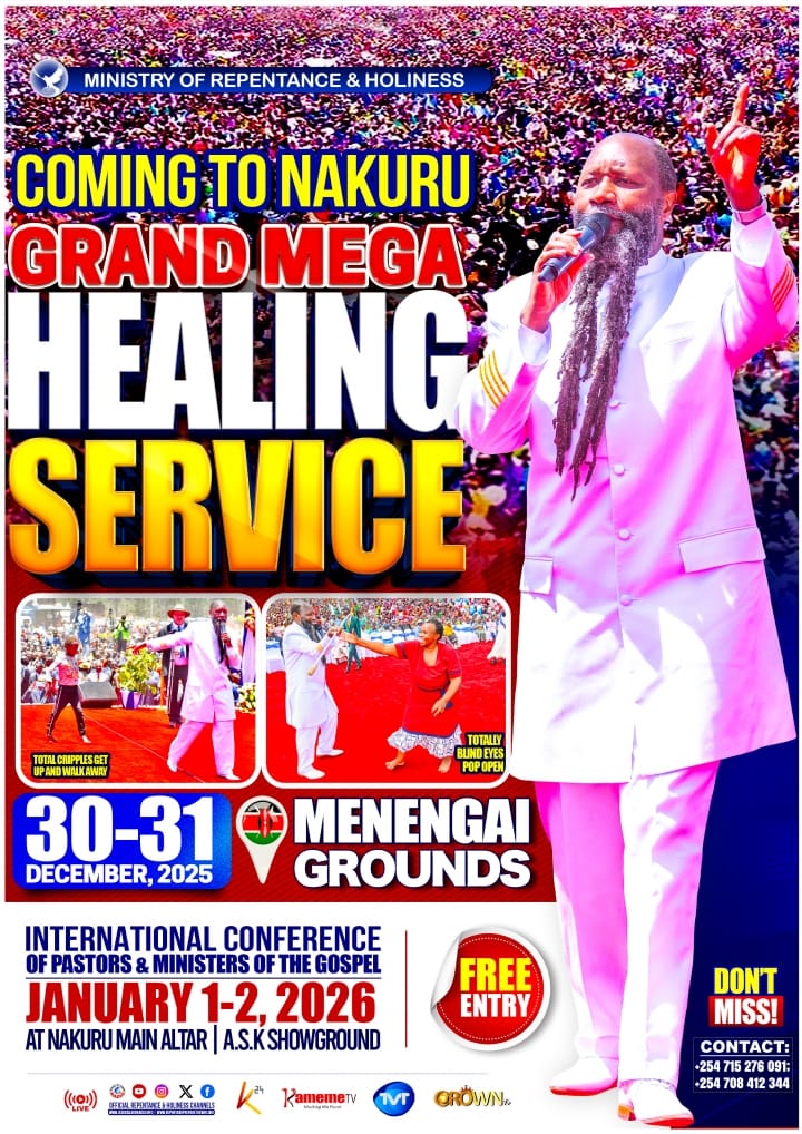 WE ARE ON COUNT DOWN &amp; TODAY JUST IN JUST NOW THE BREAKING NEWS #TheRoadToMenengai8 THE LORD HAS ALREADY RAISE THE TOTAL TOTALLY CRIPPLED AGAIN FROM THE DUST &amp; SHE IS WALKING NOW WE  ARE CELEBRATING THE BLOOD OF JESUS &amp; FOR SENDING HIS  PROPHETS  TO THE CHURCH.