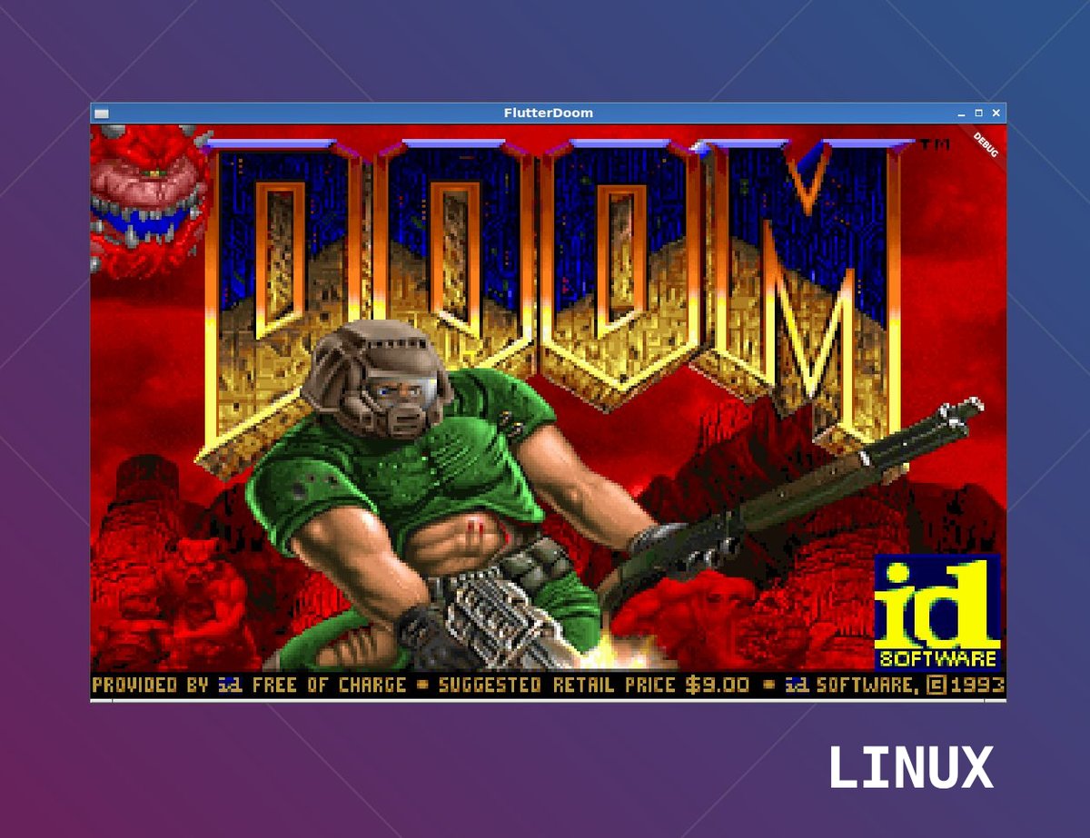 bit_sparkle's tweet image. FlutterDoom 0.3.0 is out!
Support added for Linux and macOS, alongside Android/iOS.
Windows version coming in a few days, and then it’ll be time for audio, we absolutely have to get it making some noise!