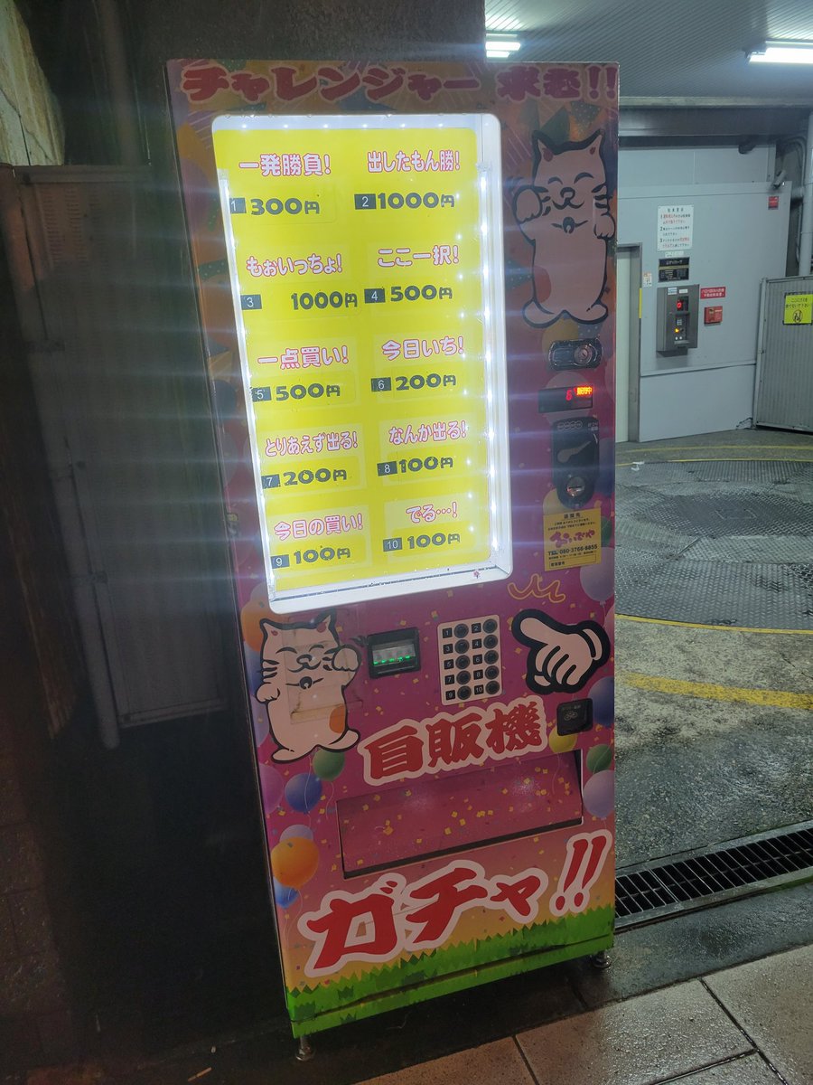 大阪 浪速付近にある面白自販機
100円入れてやってみました✨
8番のボタン押したら、
サトウの切り餅ミニが出てきました w
次回もお楽しみにw
#面白自販機