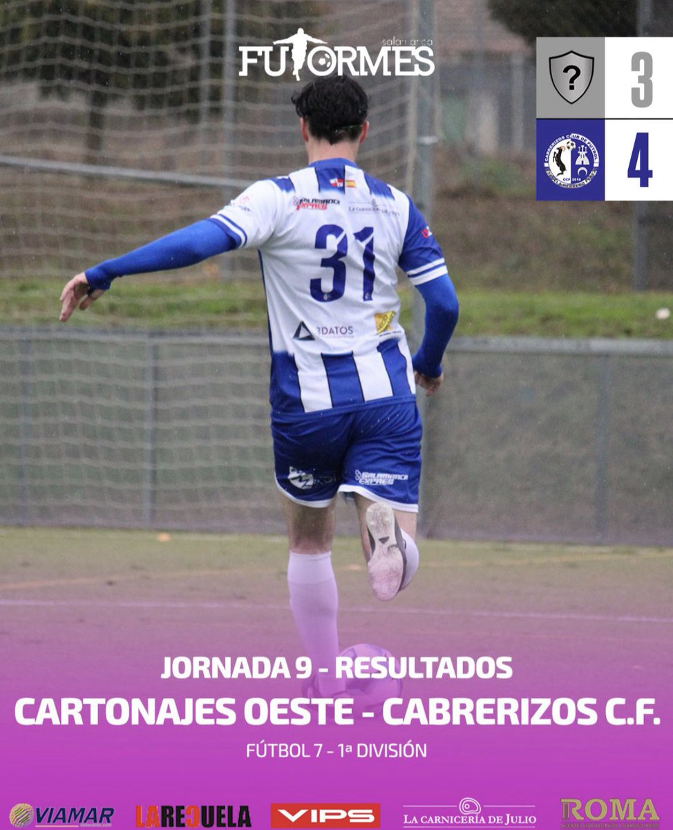 ℹ️ 𝐅𝐈𝐍𝐀𝐋 | #𝐂𝐂𝐅𝐟𝐮𝐭7

🏆 J.9

4️⃣ / #CCFFut7 
3️⃣ / Cartonajes del Oeste

@futormes

🔵 #SomosDelCabre ⚪️