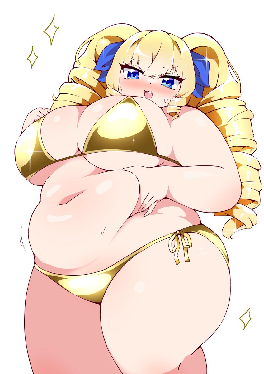 寒い冬の夜中にはやっぱり金ビキニお嬢様ですわよね✨ 