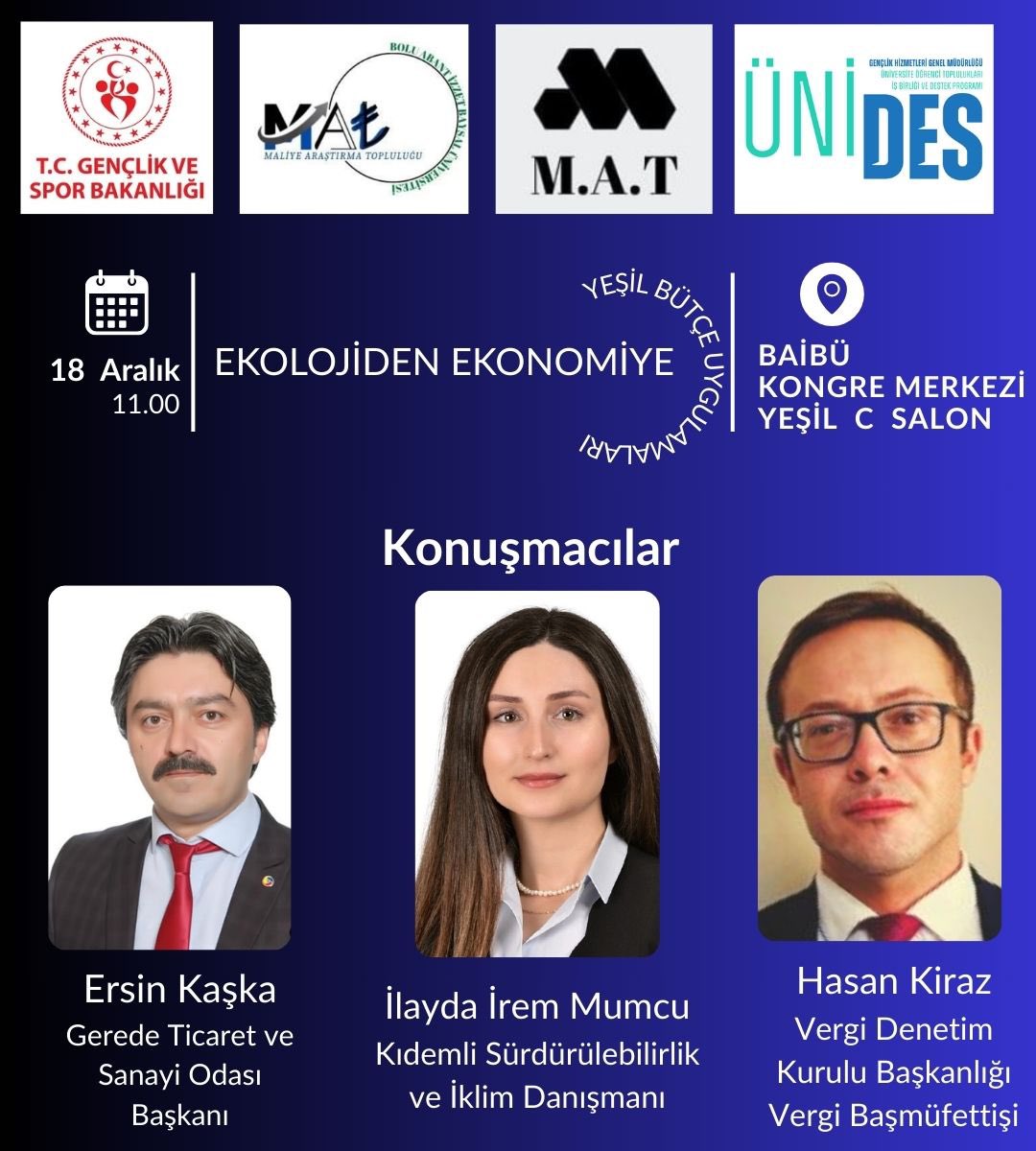 Bolu Abant İzzet Baysal Üniversitesi ev sahipliğinde, ÜNİDES projesinin ikinci aşaması kapsamında düzenlenen seminere, Gerede Ticaret ve Sanayi Odası Yönetim Kurulu Başkanımız Ersin Kaşka konuşmacı olarak katılım sağladı.