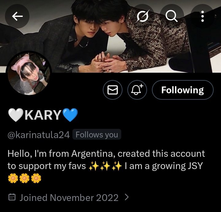 didirakdaisy's tweet photo. JSY accounts with almost 500 followers (Part 3). Go follow them if you haven't 😉
@ArwornO
@karinatula24
@ftsupri
@bewithyou29

#CanYouSeeMeJSY 
#JamesSu #JSY https://t.co/XJ3rswEccI