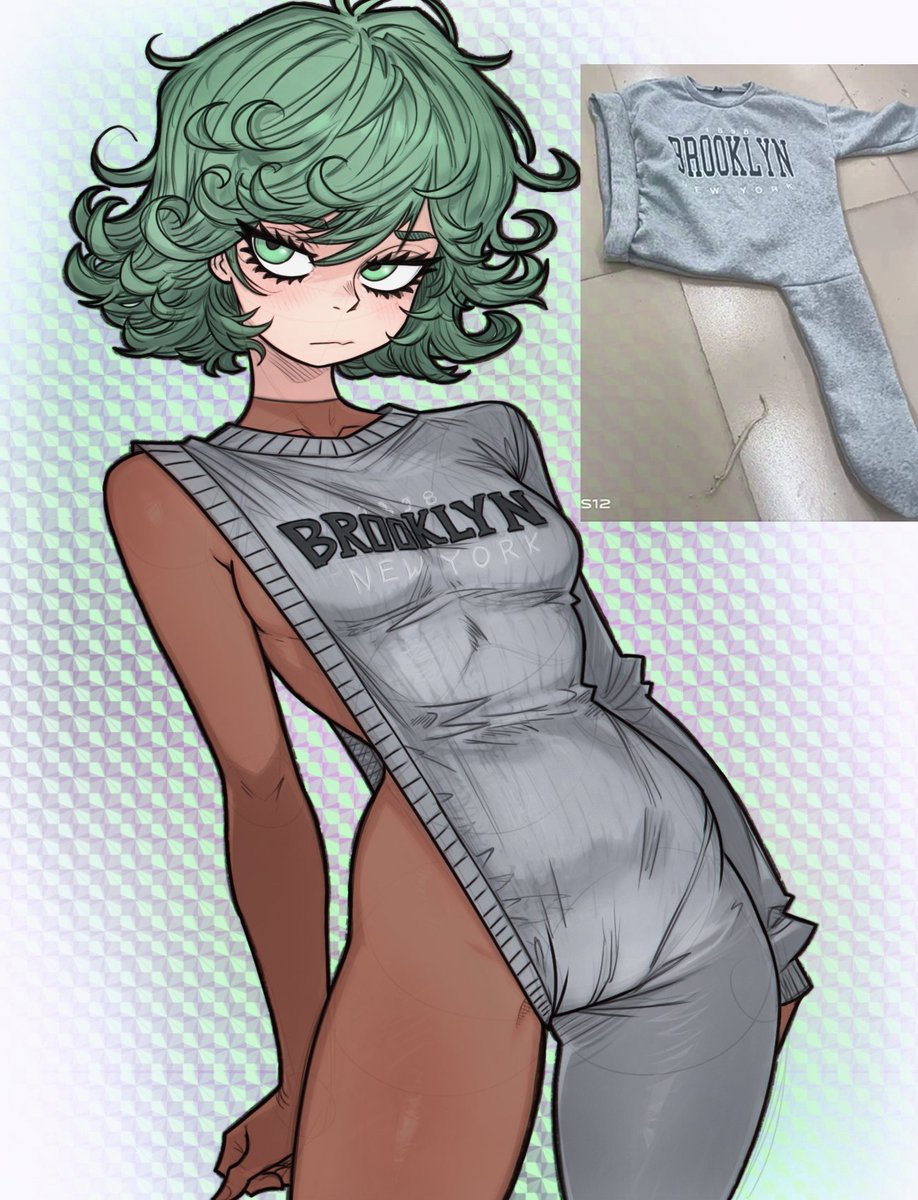 OrangTheMan's tweet photo. Brooklyn sweater Tatsumaki (all public version) https://t.co/DafFj4DNtO