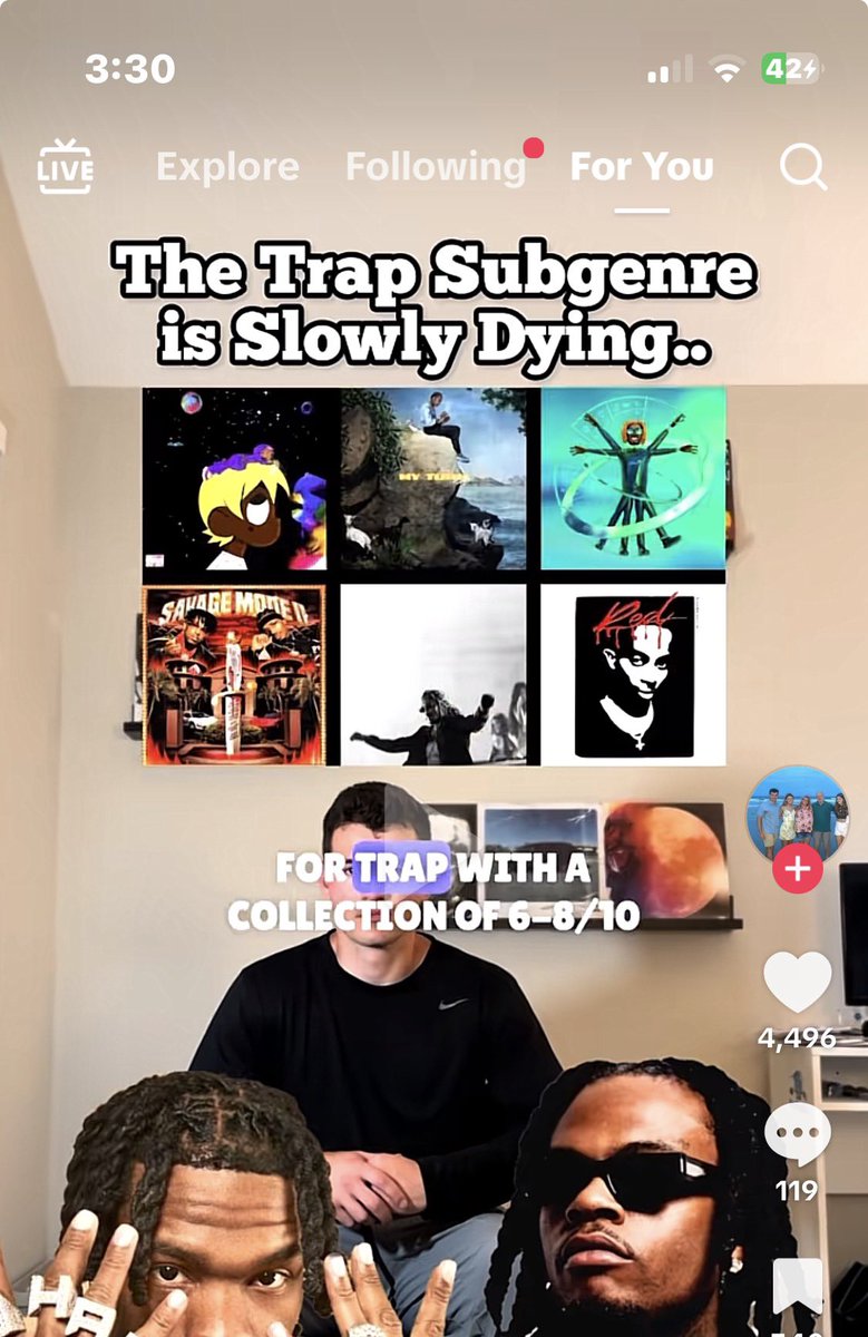 Not a single trap album in sight
