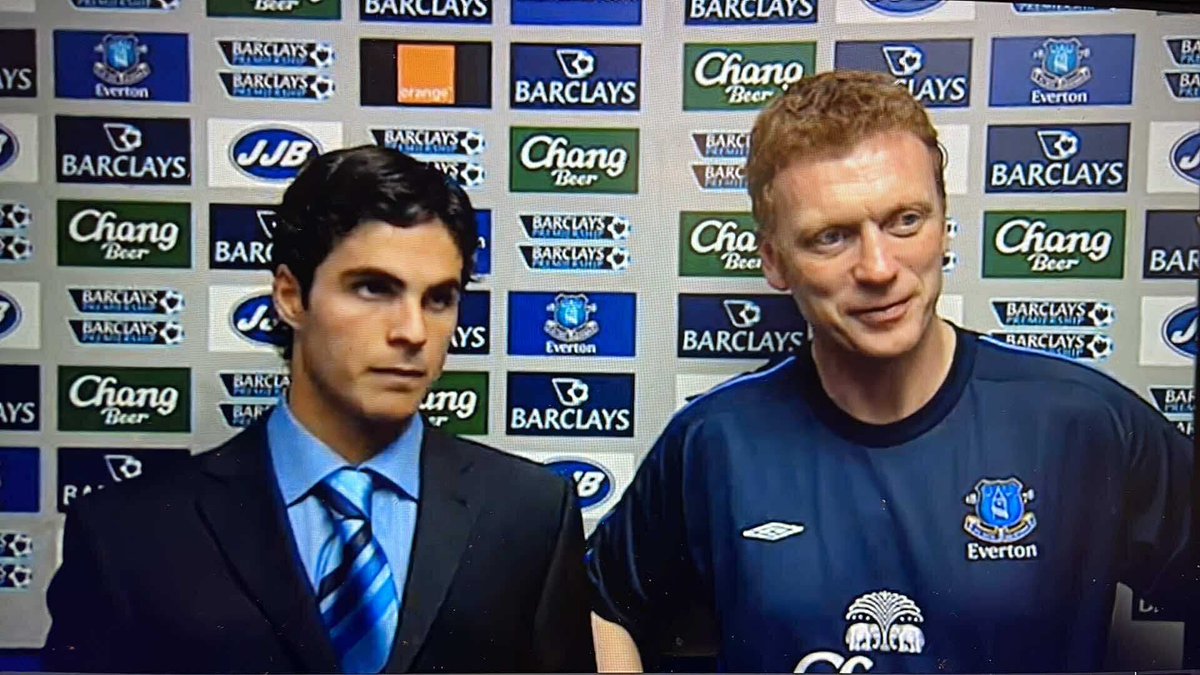 <a href="/Everton/">Everton</a> Arteta &amp; Moyes post-match interview May 2005, after Everton secured a 1-0 win v Newcastle, to claim a top 4 spot! 💙
