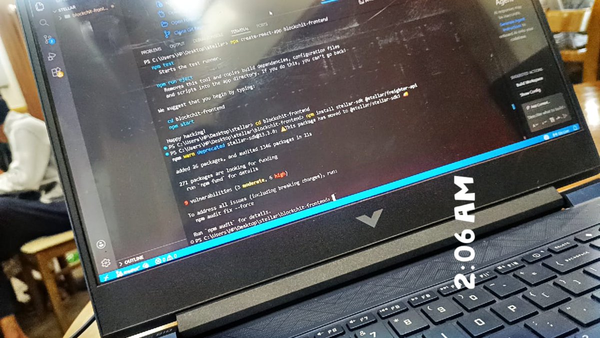 Meghasahu3125's tweet photo. Loved the experience at the @StellarOrg Hackathon ๐ซ
Got real hands-on exposure to building on Stellar and understanding its powerful blockchain ecosystem.
#Stellar #BuildOnStellar #StellarHackathon #Web3 #Blockchain https://t.co/gT64nHScr6