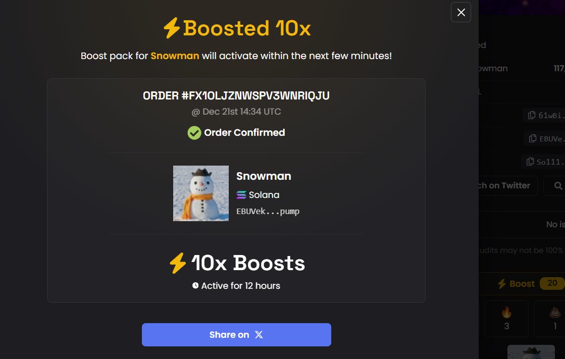 I said I will keep boosting so here are another 10x ⚡️⚡️