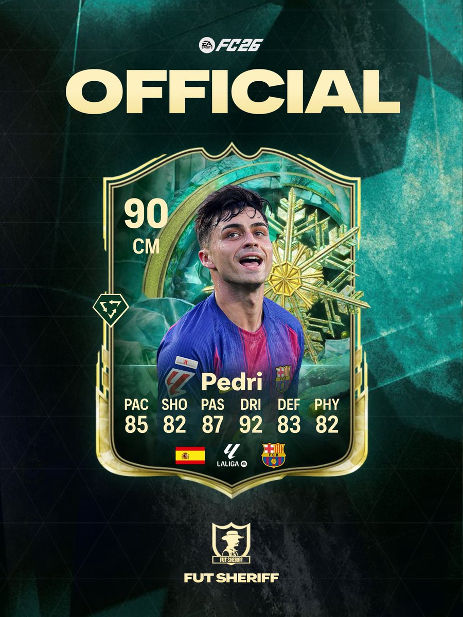 FutSheriff's tweet image. 🚨Winter Wildcards TEAM 2 comes Thursday 🔥🔥🔥

• 🇪🇸 Pedri
• 🇩🇪 Matthaus
• 🇦🇷 Alvarez
• 🇧🇪 KDB
• 🏴󠁧󠁢󠁥󠁮󠁧󠁿 Lauren James
• 🏴󠁧󠁢󠁥󠁮󠁧󠁿 Madueke
• 🇧🇷 Rodrygo
• 🇧🇷 Zico
• 🇫🇷 Bompastor
• 🇩🇪 Scholotterbeck
• 🇯🇵 Myiama
• ➕ More….

Follow @FutSheriff ✅ #FC26