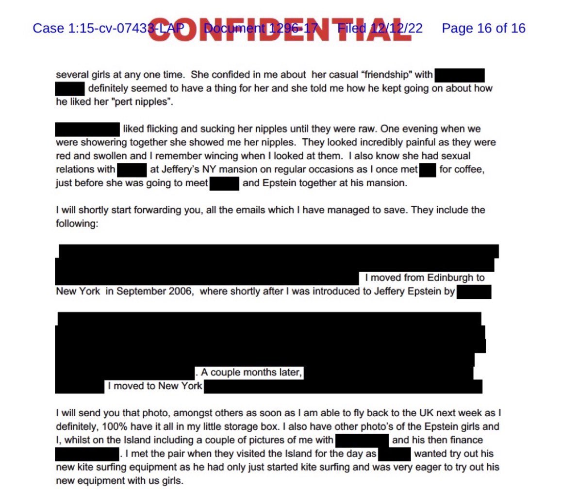 TerryMoran's tweet image. The release of the Epstein files is rigged. It’s a fake release.

The scam: Erase Trump’s name and image from every scrap of the Epstein files.

They have to Trump-wash the whole thing—because he’s all over the files. 

Trump, Democrats, billionaires—whomever—release it all.