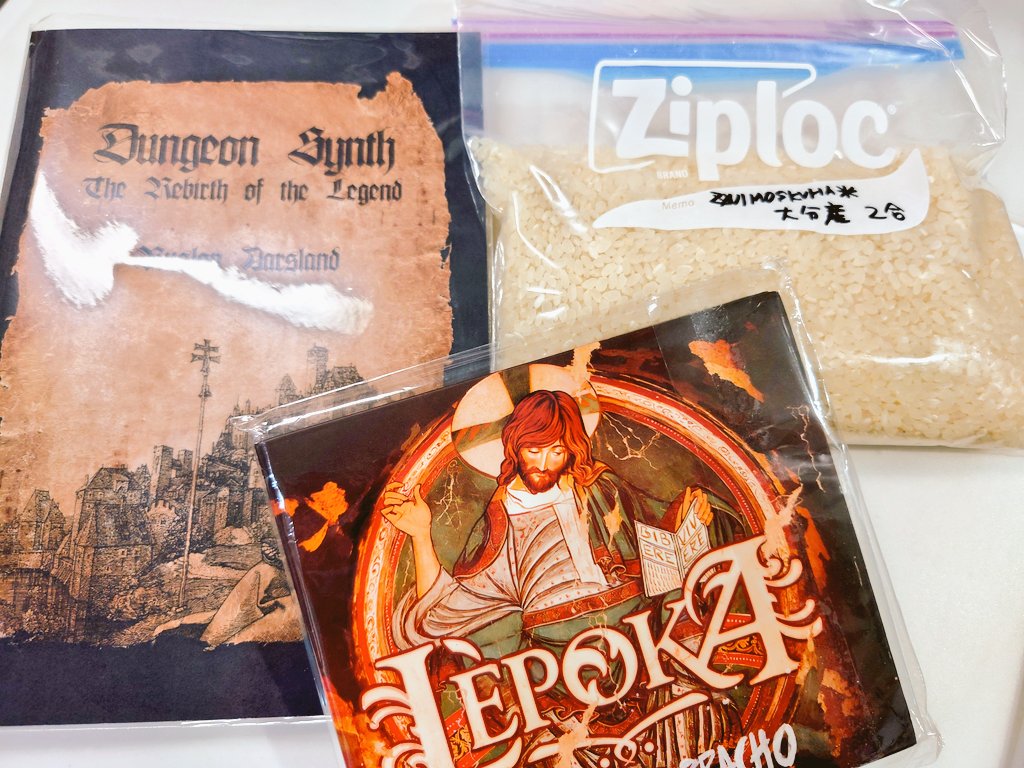 紆余曲折を経てLEPOKAの新譜とダンジョンシンセの濃い本と大分県産の