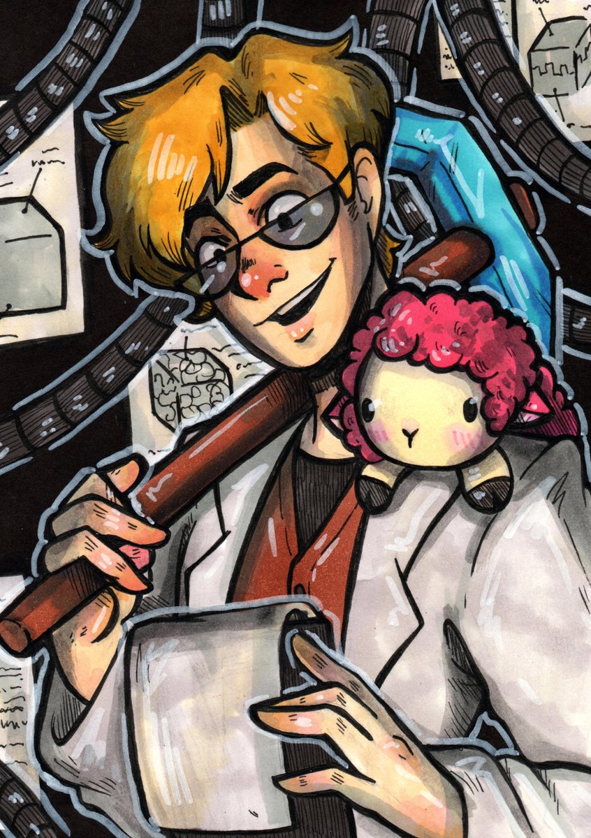 Time to share the newer Hermitcraft pieces that I have done, as I have a few more incoming soon. :P ( also some of the life series members) 
But now please enjoy this piece of <a href="/ZedaphPlays/">Zedaph</a>