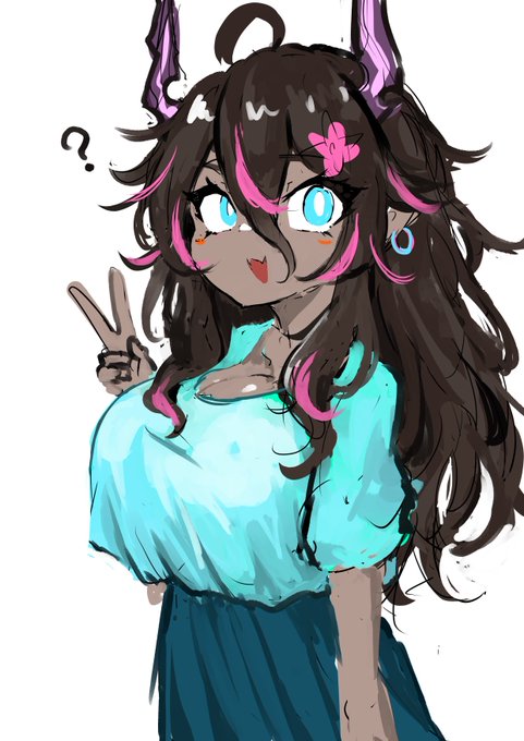 ラクガキオリキャラ。地上で暮らす悪魔の子。 