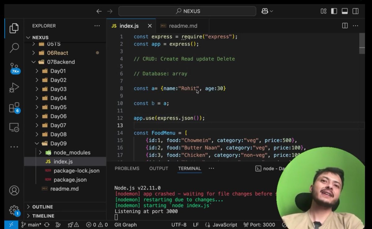 CHAYAN78905's tweet image. 🚀 #Day9 / #100DaysOfBackend 🎯
Backend Development Journey | #CoderArmy ⚙️

📌 Today’s Learning:
👉 Understanding Middleware Handling in Different Ways
👉HTTP Status Codes, and Why Status Codes Matter in Backend Development  🌐

Big thanks to @rohit_negi9 bhaiya