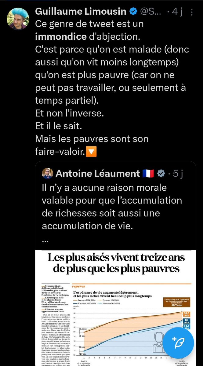 Lui, il en sort des bêtises quotidiennement, de manière péremptoire, comme si il était au-dessus de la masse que nous sommes.
Mais alors celle là... Apparemment il rejoint <a href="/afis_science/">AFIS Science</a>.
Je sais pas quoi dire, si ce n'est qu'il est à la limite de faire de moi un pro-Raoult.
