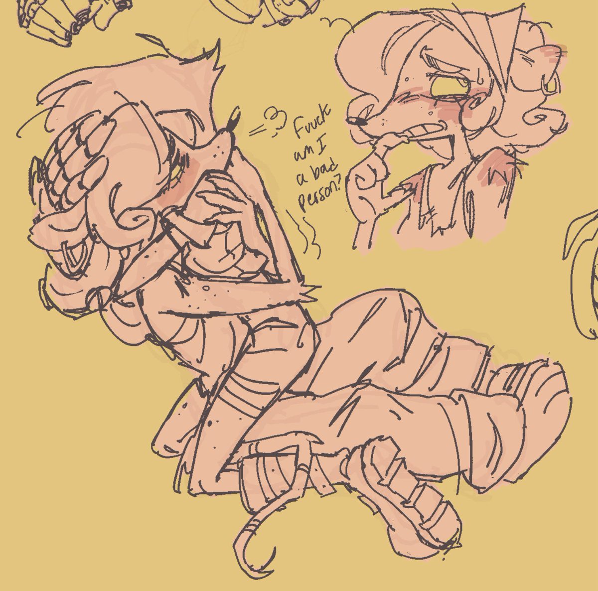 SpaIooncooties's tweet image. at least shes not kicking your ass