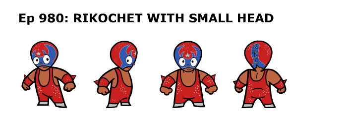 DailyLucha's tweet image. Character Designs and Turnarounds of Rikochet with a Small Head from "Getting Ahead"