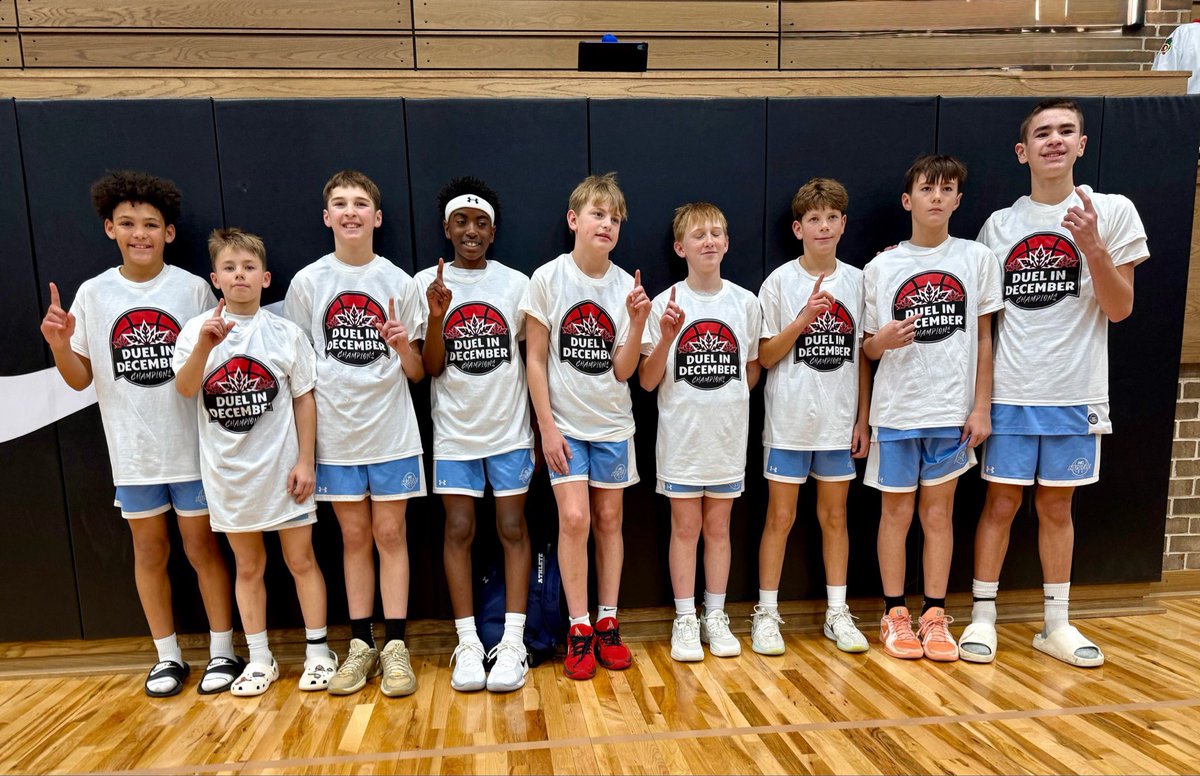 4th grade division 1 and 6th grade division 1 champs. A good way to end 2025 🏀🎄