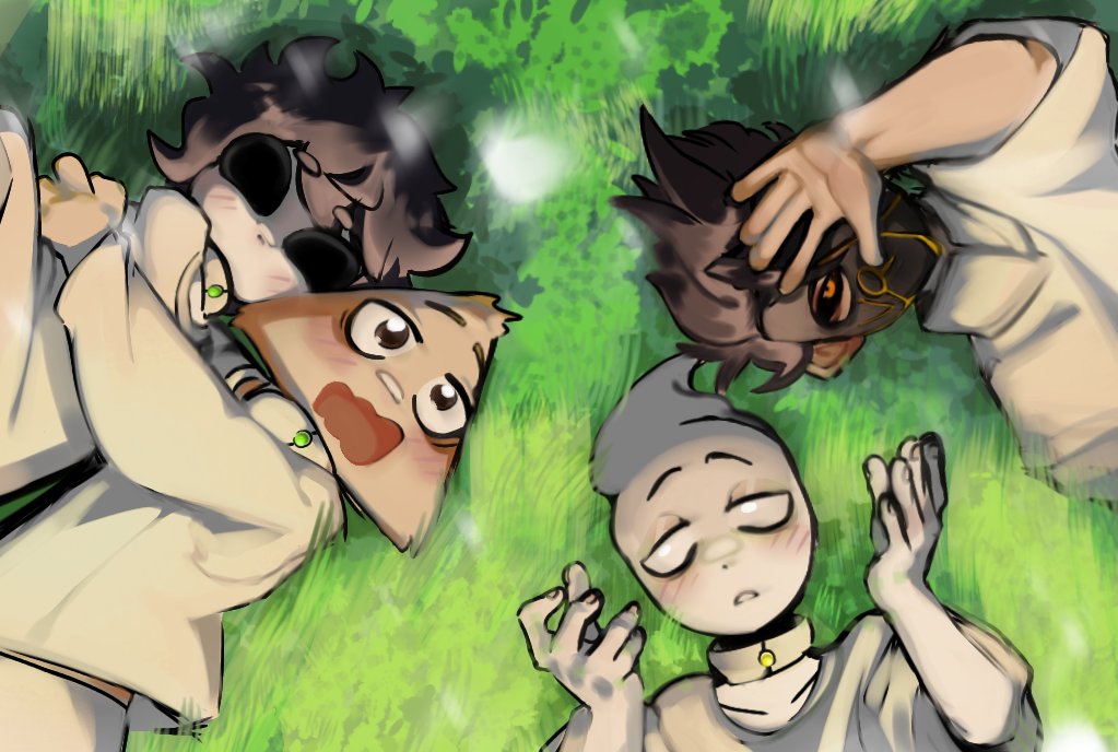 WatcherDoidao's tweet image. Em comemoração ao vídeo de Alien Stage do @_Daishikawa, eu fiz uma fanart da gangue do coelho rosa e o Viral Quest pq eu tava com muita vontade de desenhar ele tbm.

Ai está essa barbaridade feita com o intuito de ser uma piada (que eu levei a sério de mais).
#coelhorosa #fanart