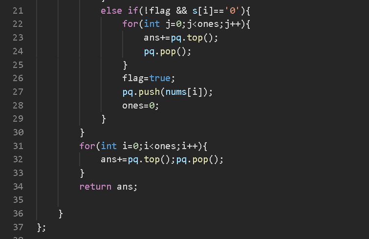 diwa810's tweet image. Day 120 of #100DaysOfCode today solved the LC[3781]
on #LeetCode
use the max heap to get the max element till ind i
condition if we encounter 1 then make the 0 flag false &amp;amp;again we see 0 then take the top k element k=no of 1
&amp;amp; repeat this
#Coding #codingjourny #dsa #Algorithms