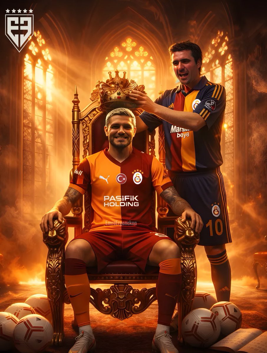 Kral tacını taktı. 👑👏
<a href="/MauroIcardi/">MauroIcardi</a> 💛❤️