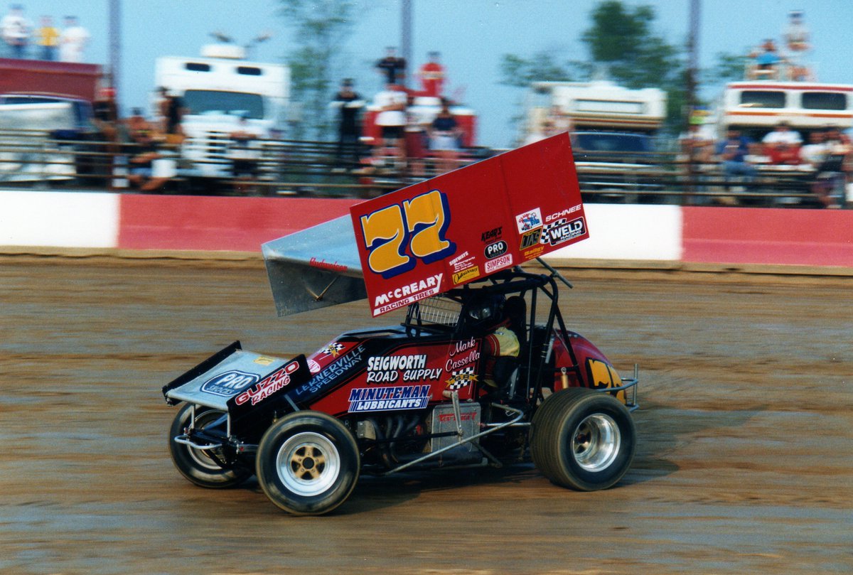 SprintCarNews's tweet image. The WV Wild Thing Mark Cassella driving the Guzzo 77 at the Challenger Raceway