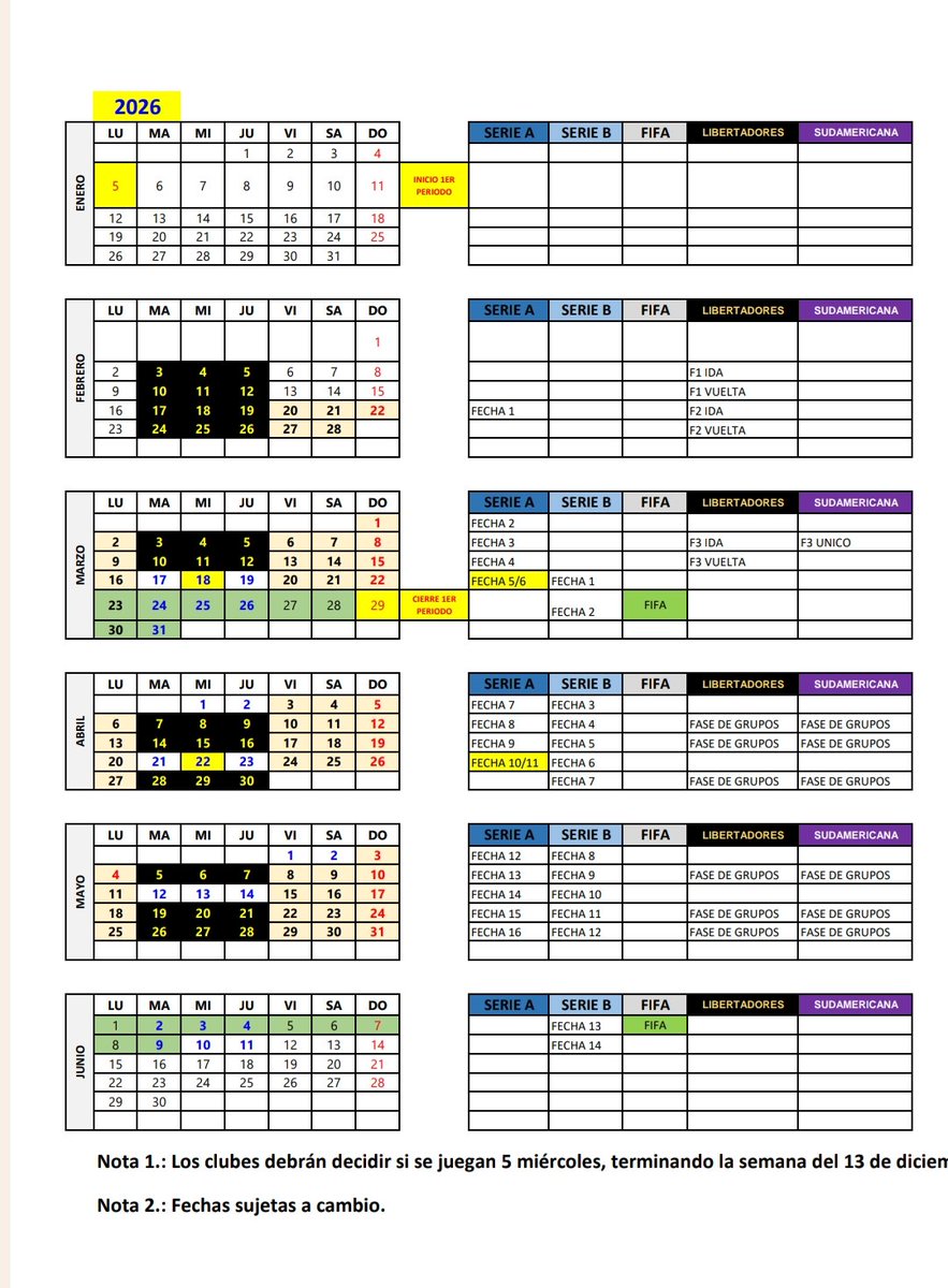 StudioFutbol's tweet photo. 🇪🇨🏆⚽ ¡YA SE CONOCEN LAS FECHAS DE LA LIGAPRO 2026!

Este medio pudo conocer el calendario de la LigaPro 2026 dónde se remarca el inicio de la Serie A el próximo 20 de febrero y su final entre el 13 o 20 de diciembre. https://t.co/GUbNKSWXBf