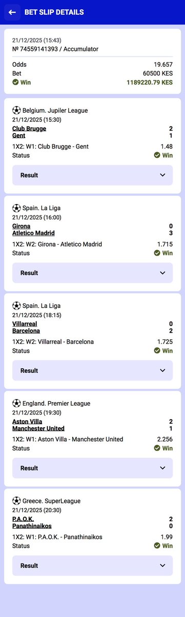 IamKimathiKE's tweet photo. BOOOOOOOOM🔥🔥🔥🔥🔥

Done and Dusted fellas 💥🔥
Been meditating this win for long and today I decided to take a RISK and it has paid 💪🏼

HUGE CONGRATULATIONS 🎊 
✅✅✅✅✅✅✅✅✅✅✅✅✅✅✅✅✅✅✅✅✅✅

1.1 MILLION IN THE BAG 💼 💰
The BEST way to end the year 

DO NOT MISS MY TIPS 👉 https://t.co/rjpb00A2Mn