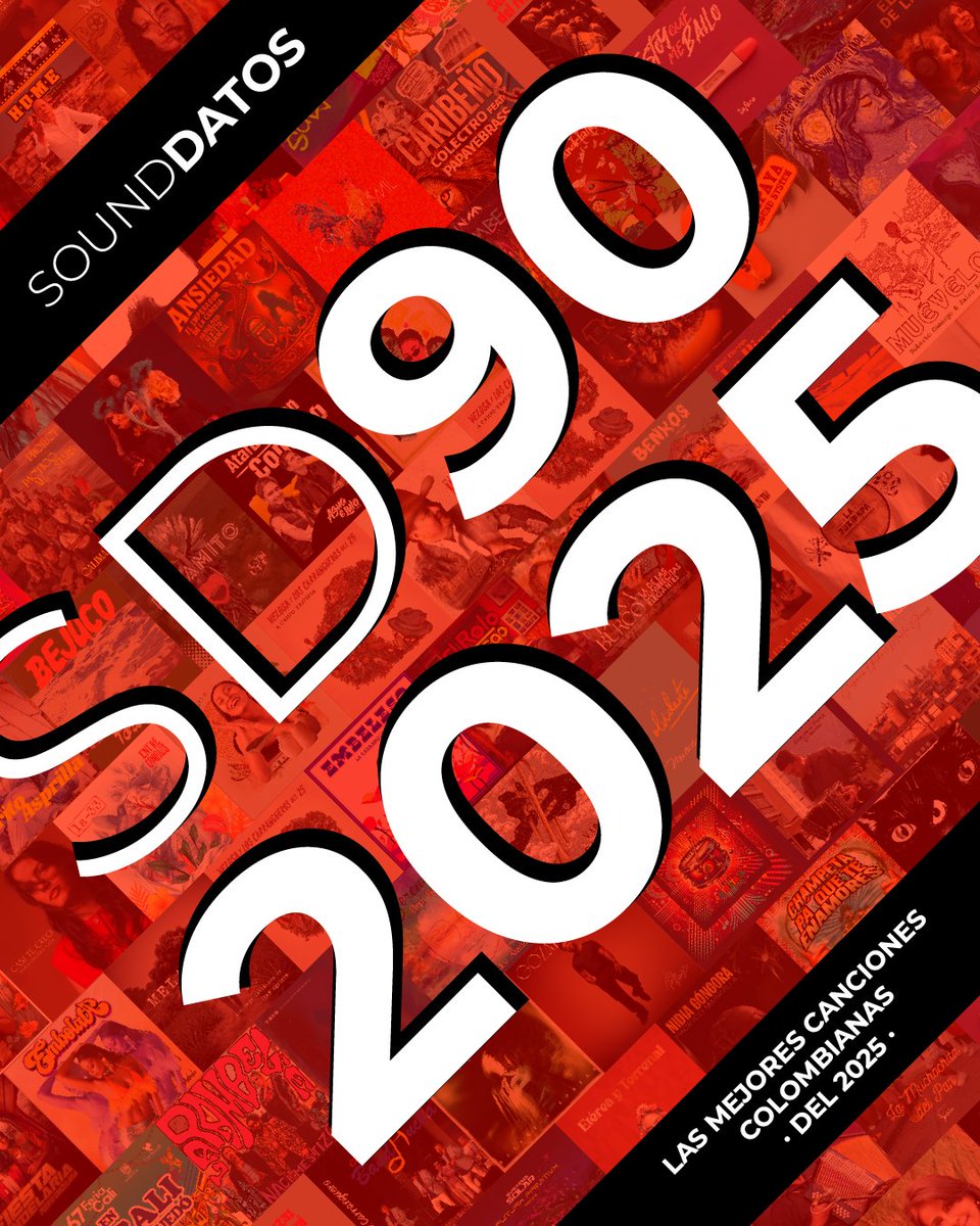SoundDatos's tweet image. #Sound90del2025 | Las Mejores Canciones Colombianas del 2025 - Escucha la playlist: open.spotify.com/playlist/1troq…
