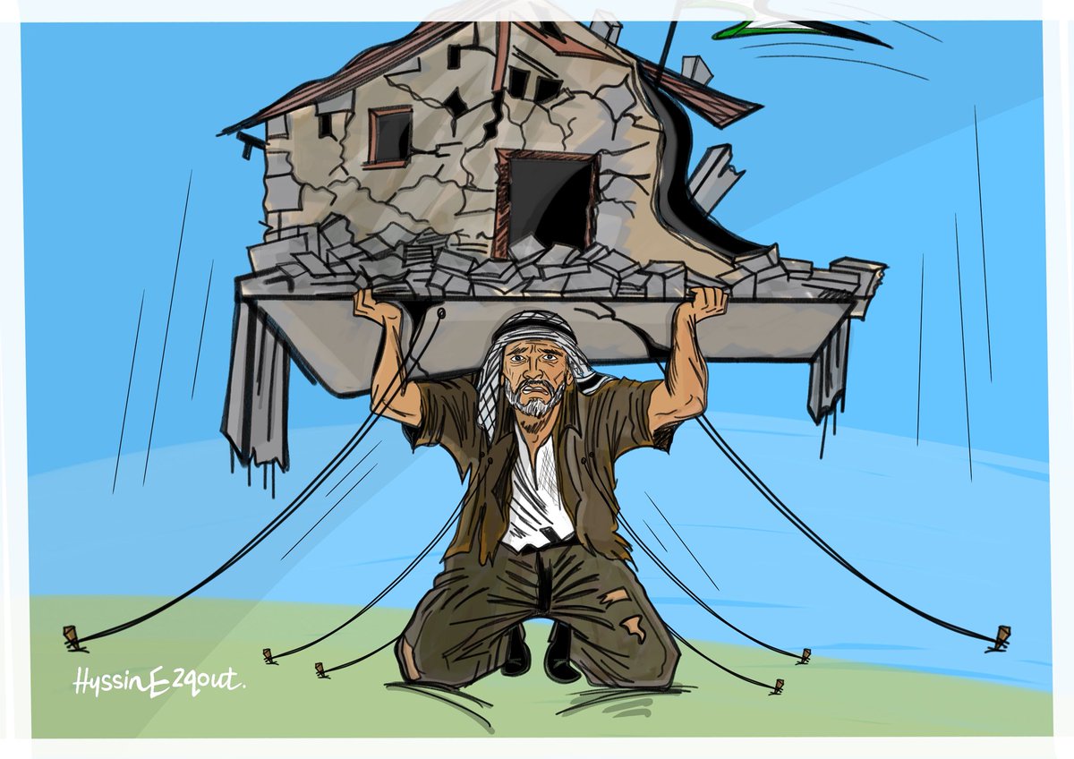 ZqwtHsyn's tweet photo. في غزة.. حين يصبح البيت عبئًا

سقط أكثر من 15 منزلًا على رؤوس ساكنيها منذ بداية المنخفض الجوي، نتيجة الأضرار التي لحقت بها، فيما يخشى عشرات أصحاب المنازل الأخرى من سقوطها أيضًا

الرسم الأول بعد الانقطاع ..
#Gaza #GazaUnderAttack #SaveGaza #FreePalestine #StandWithGaza https://t.co/8wNc28rLmI