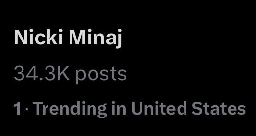 Stats of Minaj tweet media