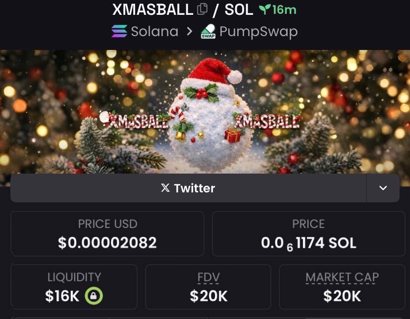 Raghavak0nSol's tweet photo. $XMASBALL
MCAP: $20K
CA:
Bh9dUQinELxRbJpjNFd49wrbW2xP3UdgQBKT1CUupump
#SOL
#XMASBALL https://t.co/6DsHvJ4MfL
