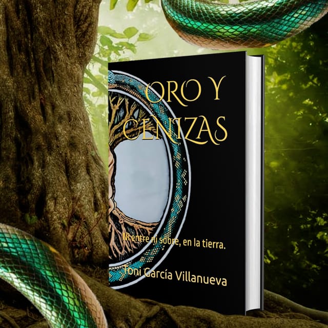 Reseña Toni García 
Autor emergente, de brillante pluma, que viene para quedarse, para dejar su huella porque tiene sello propio. Padre de dos poemarios soberbios, como lo son sus "Sirenas de papel" y "Bajo el vuelo de tu falda", nos trae su nueva creación "Oro y cenizas"