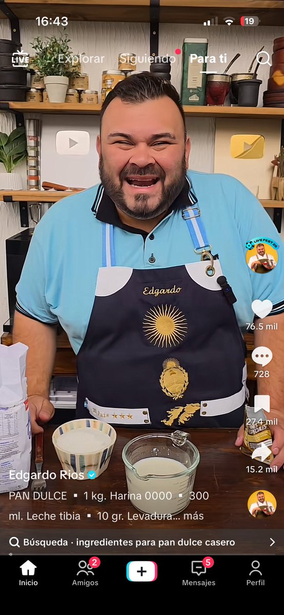 Lo mucho q amo a este gordito tierno que cocina en TikTok plis como vas a ser tan capo