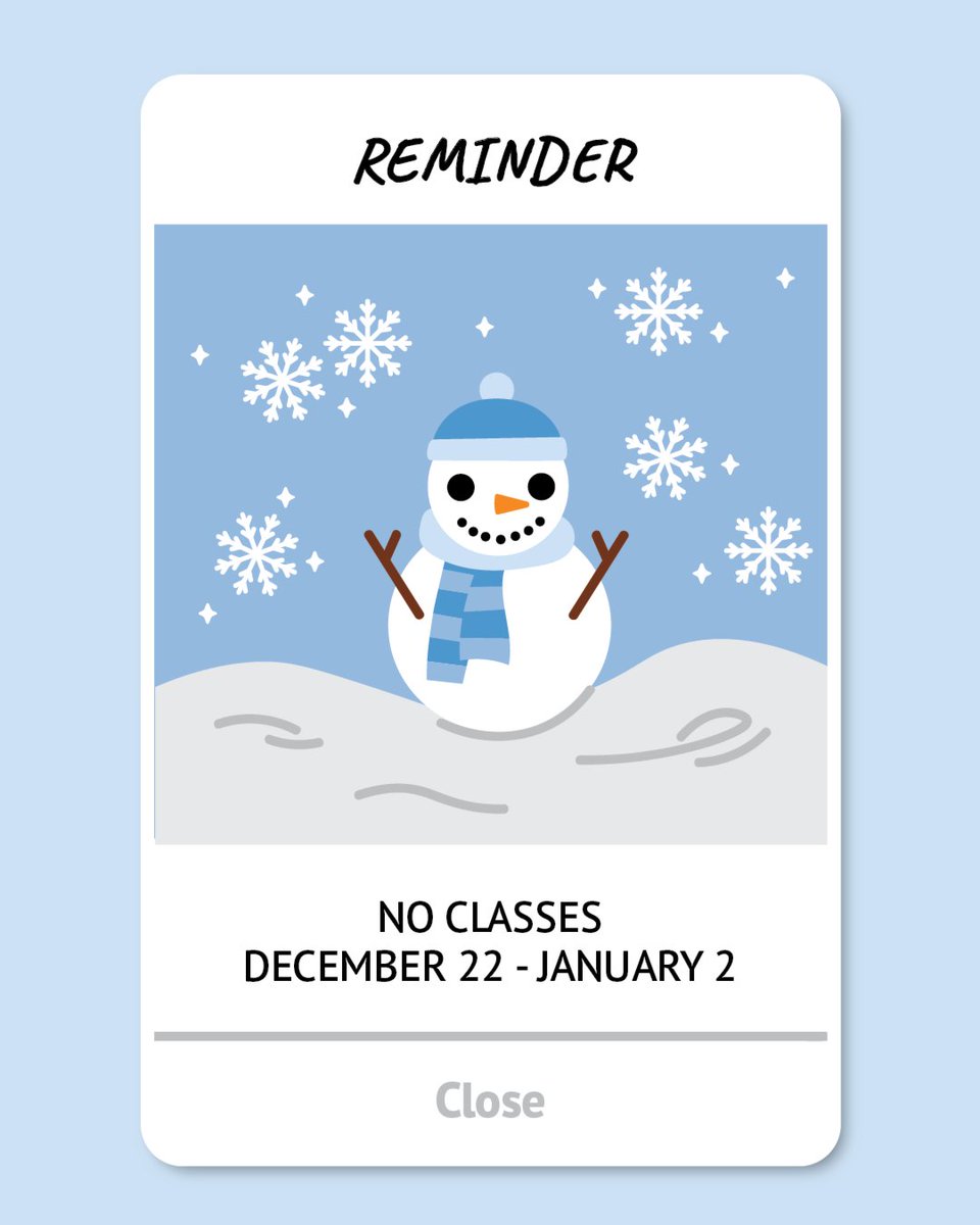 ❄️REMINDER❄️

It is officially LPS semester break! There will be no classes Dec. 22-Jan. 2, and all LPS buildings will be closed Dec. 24-25 and Dec. 31-Jan. 1. The third quarter for the 2025-26 school year will begin on Monday, Jan. 5. #LPSProud