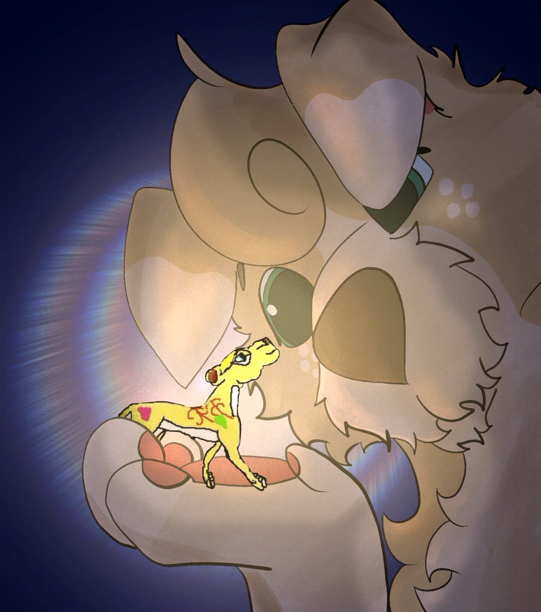 TLM_art's tweet photo. trying out this art meme by collaborating with 2010 me ✨ swipe to see the original!

trend / final image by @dukk2130 !
#dtiys #artchallange #collaboratingwithyoungerself #originalcharacters #furry https://t.co/6w4cXtVEeu