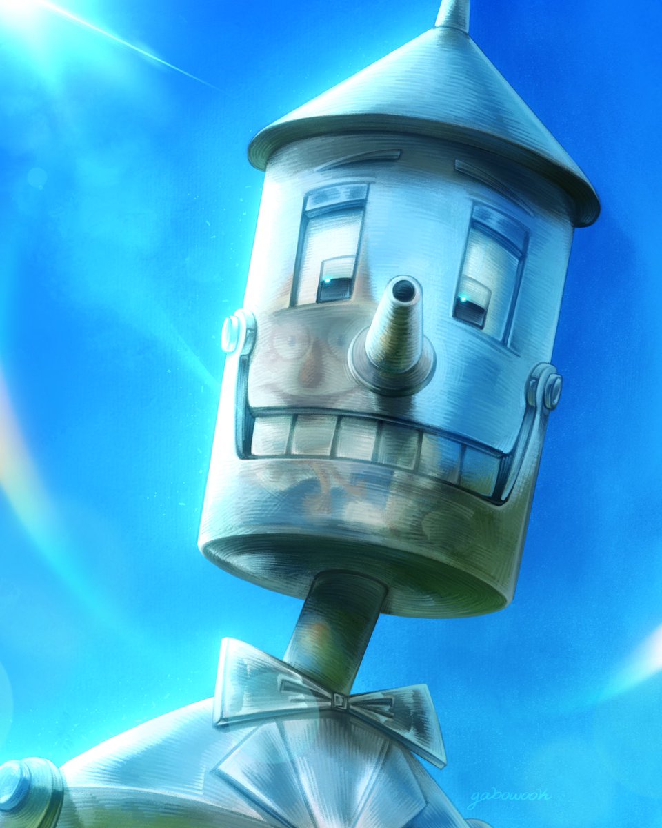 gabowook's tweet image. Just a man without a heart looking at his chosen companion. Metallic reflection practice with Tincrow

#thewonderfulwizardofoz #thewizardofoz