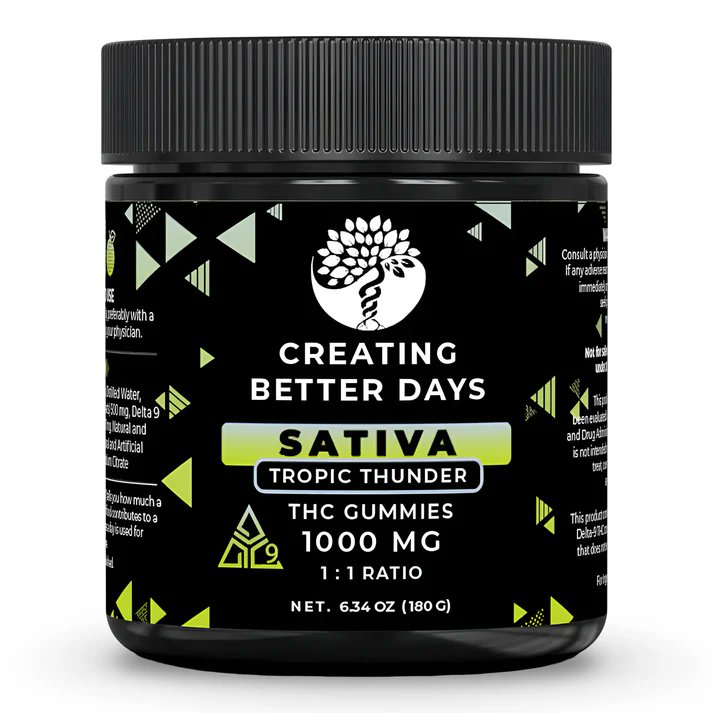 LSEnterpri6's tweet image. the-weed-box.myshopify.com/?ref=c_port_in…
🌴 Tropic Thunder | Delta-9 #Gummies (1000mg)
Strain: Tropic Thunder (#Sativa) 
Cannabinoids: 500mg #Delta9 THC + 500mg #CBD Flavor: Tropical fruit blend Ratio: 1:1 THC + CBD 
✅ #Vegan, gluten-free, fat-free 
#TheWeedBox @theweedbox