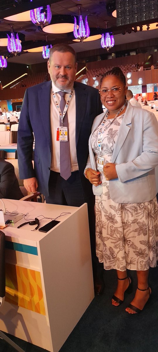 aluweiteme's tweet photo. At the Second World Summit for Social Development, I had the opportunity to meet with the minister of labour and social protection of Russia 🇷🇺. H.E Anton Kotyakov. https://t.co/9UWXG8pNNy