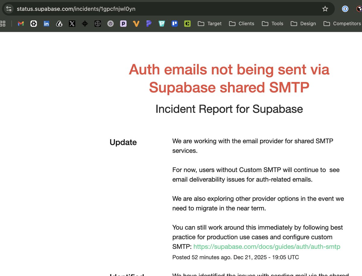 The moment I doubt my choices but apperantly... It's not my fault (for now). <a href="/supabase/">Supabase</a>