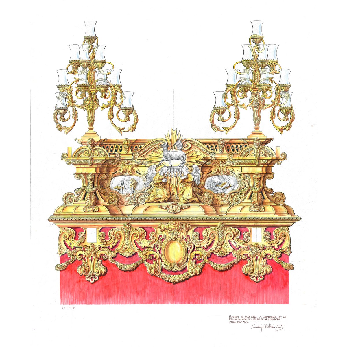 PROYECTO DE PASO PARA EL SANTÍSIMO CRISTO DE LA RESURRECCIÓN. HERMANDAD DE LA SAGRADA RESURRECCIÓN DE JEREZ DE LA FRONTERA.