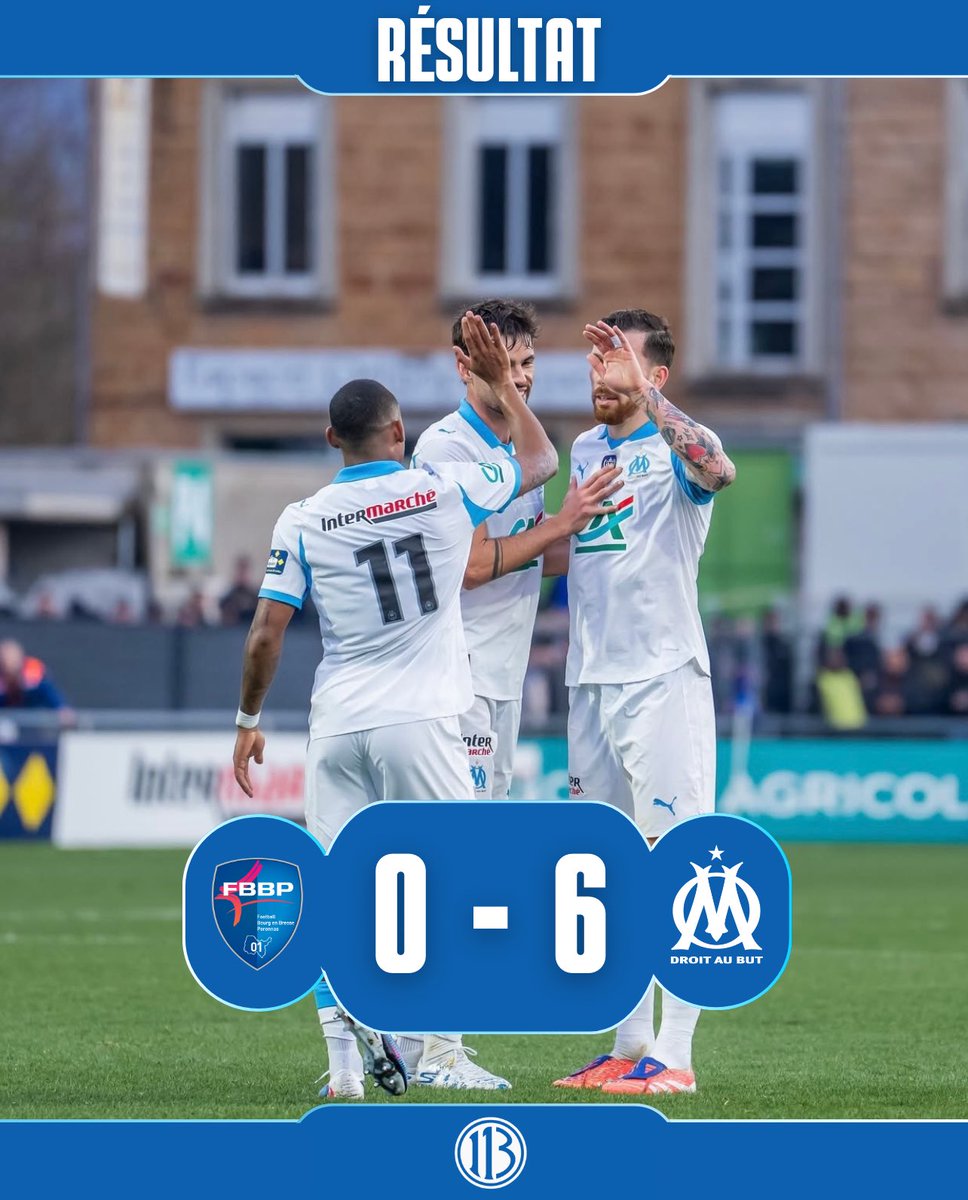 InformaTreize's tweet image. 💫 L’OM finit l’année en beauté et se qualifie pour les 16es de finale de la Coupe de France.

Tirage au sort des 16es de finale à 19h45. #TeamOM