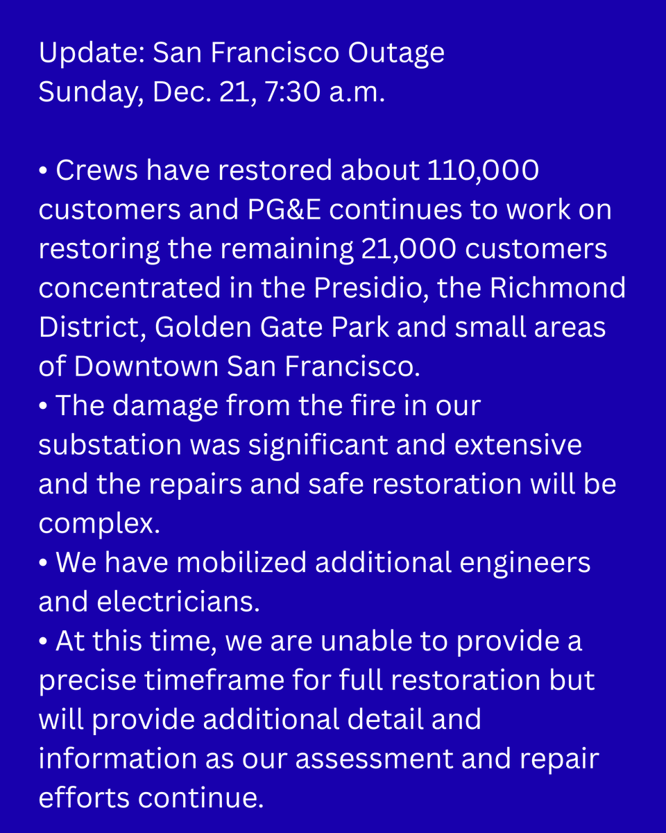 Pacific Gas & Electric tweet media