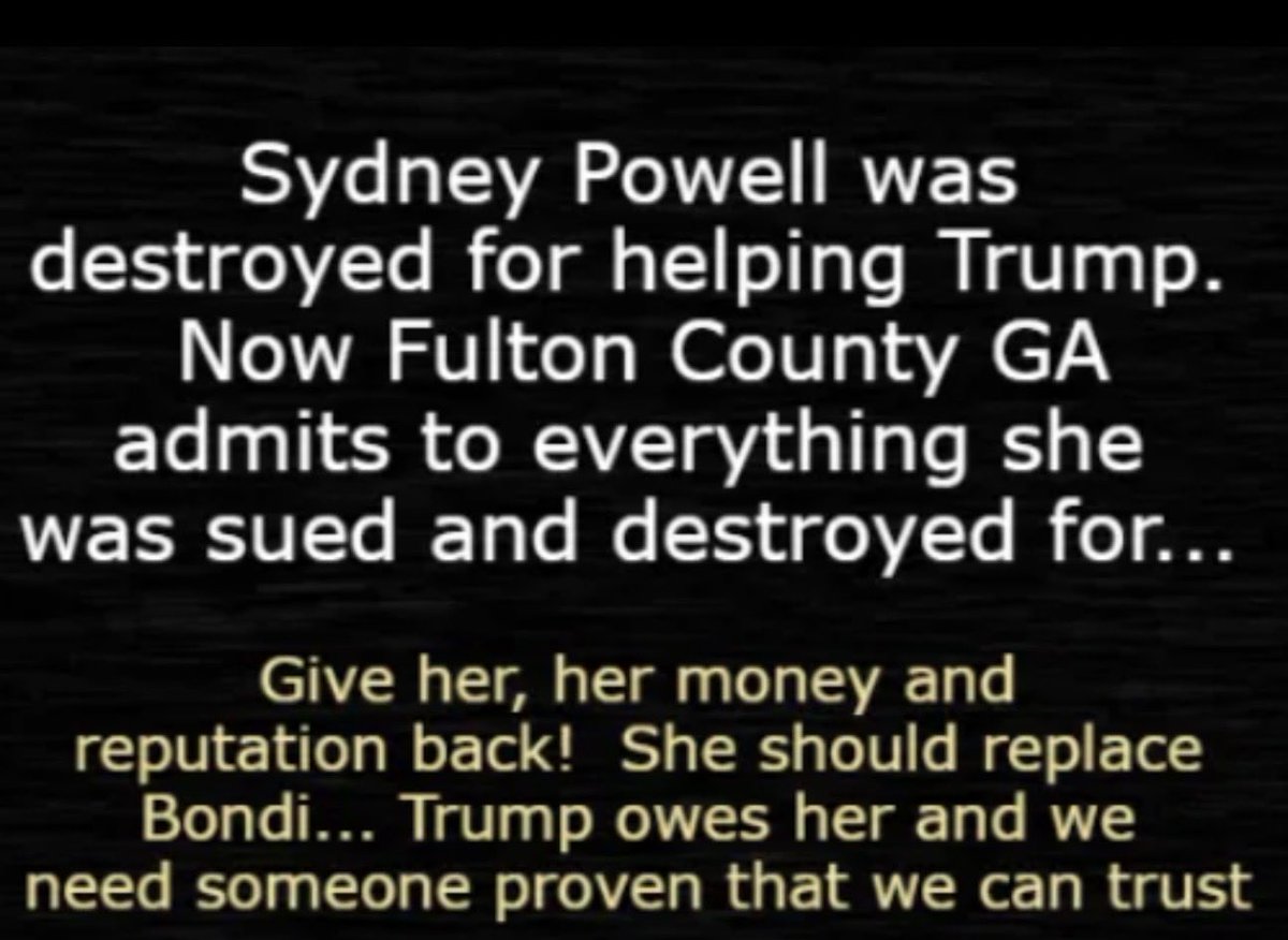 Sydney Powell another victim of the corrupt power machine