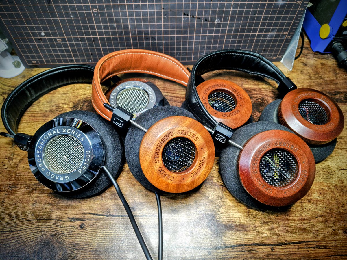 手持ちのGRADO並べてみました(PS500eは貸出中) 他で代替できるから