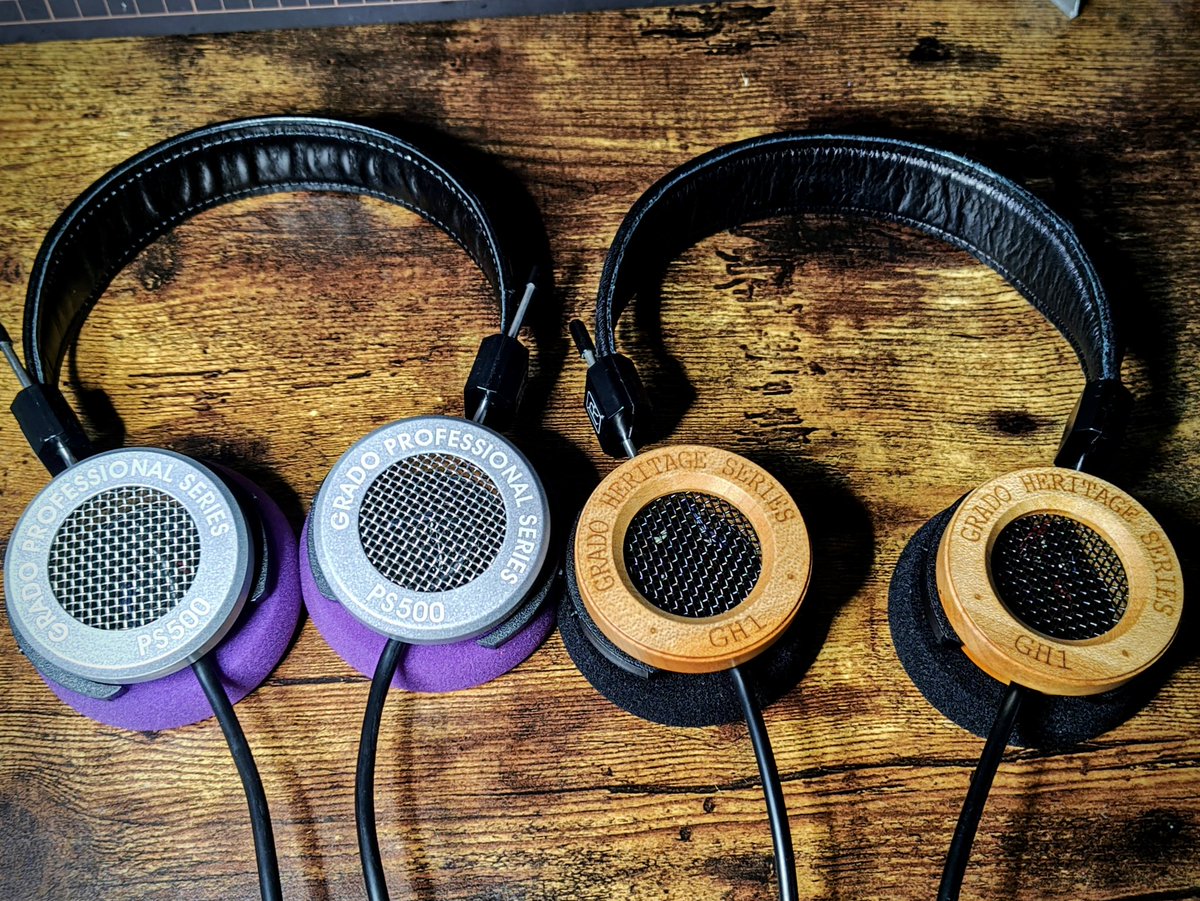 手持ちのGRADO並べてみました(PS500eは貸出中) 他で代替できるから